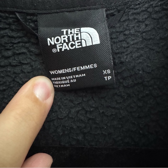 The North Face Osito Fleece Jacket Black Full Zip Women XS Soft Cozy - Picture 3 of 8